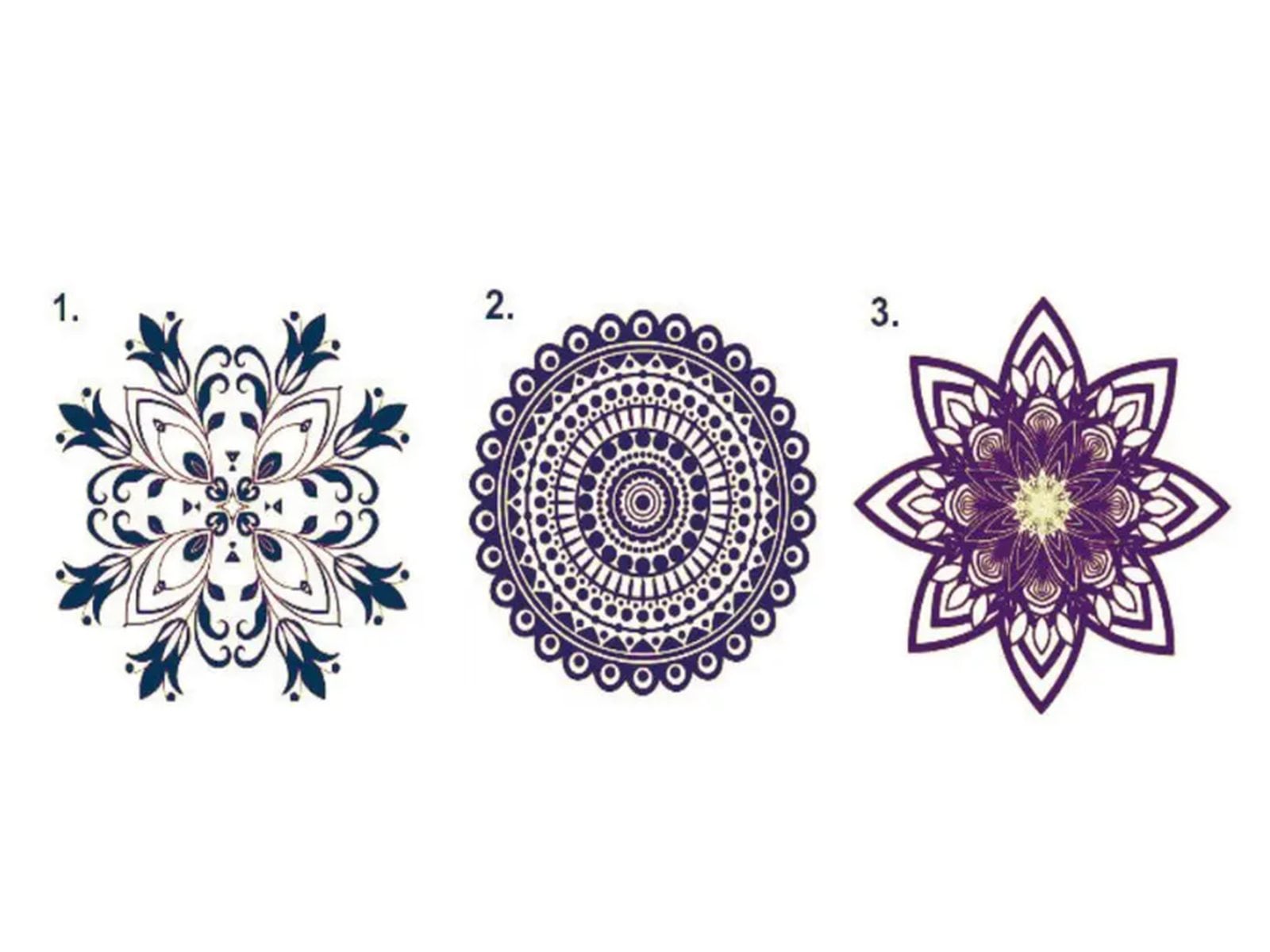 TEST VISUAL | Esta imagen te muestra tres diseños. Escoge uno. (Foto: namastest.net)