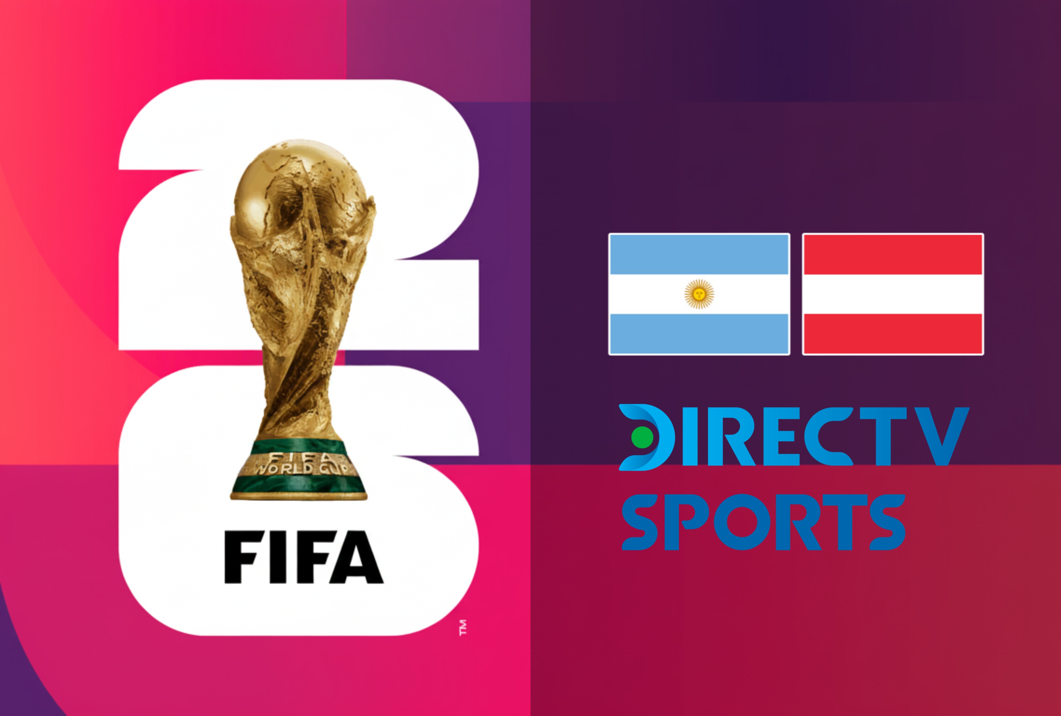 Conéctese a la señal de DIRECTV en vivo por internet y descubra dónde ver el partido Argentina vs. Austria por el Mundial 2026. Siga las incidencias mediante Fútbol Total TV y la plataforma DGO online. | Crédito: fifa.com / Composición Depor