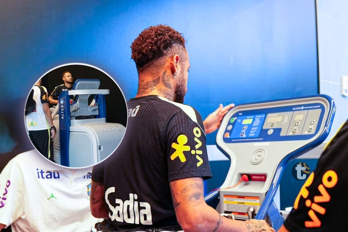Neymar se somete a métodos alternativos para volver a entrenar de cara al Mundial 2026 (Foto: @globoesporte)