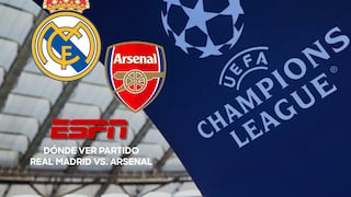 ESPN transmitió el partido Real Madrid vs. Arsenal (0-3) desde el Emirates Stadium, por Champions League