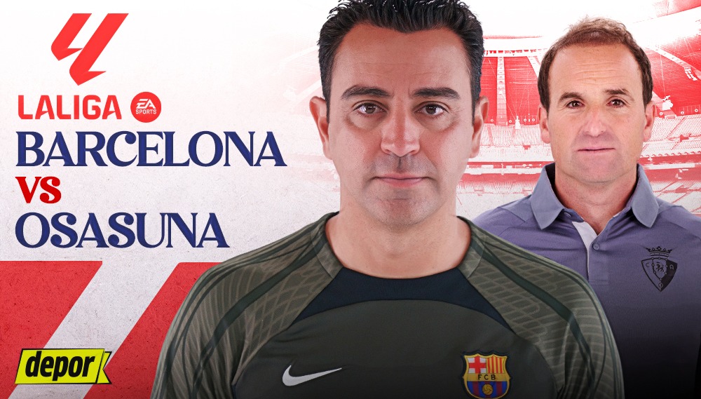 Barcelona vs. Osasuna se enfrentan por LaLiga. (Diseño: Depor)