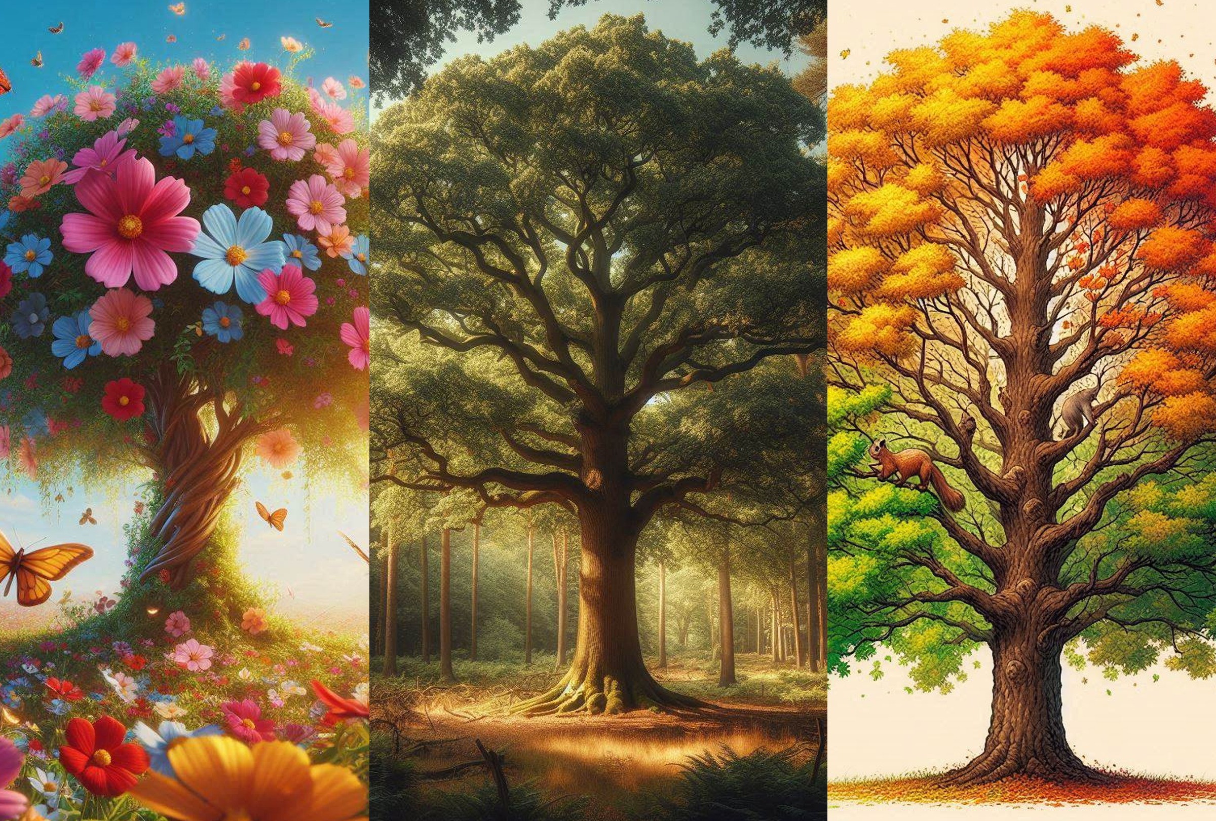 Test visual: Selecciona uno de los árboles en la imagen para saber cuánto apasionado eres en el amor (Foto: Depor)