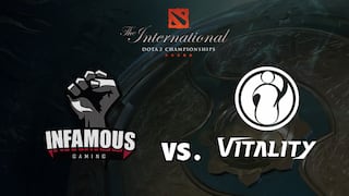 Dota 2: The International por TwitchTv, Infamous Gaming victorioso contra iG Vitality Día 4