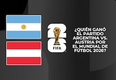 ¿Quién ganó el partido Argentina vs. Austria por la Copa Mundial 2026?