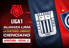 Horario de Alianza Lima vs. Cienciano por fecha 11 de Liga 1