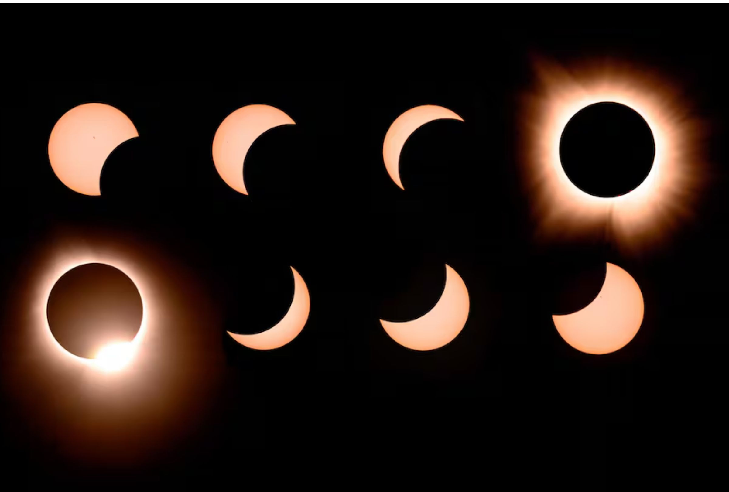 Consulta cuánto se verá el eclipse solar del 12 de agosto en Estados Unidos. Revisa el porcentaje de Sol cubierto, horarios y ciudades con mayor visibilidad. (Foto de JOSH EDELSON / AFP).