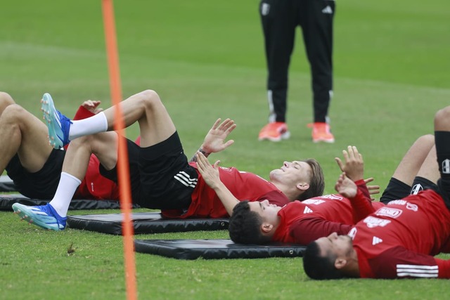 Perú entrenó este sábado en la Videna, a tres días del partido frente a Venezuela. (Foto: Julio Reaño / GEC)