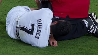 Le duele a todos: la durísima lesión de Guedes tras choque con Coutinho en Barcelona vs. Valencia