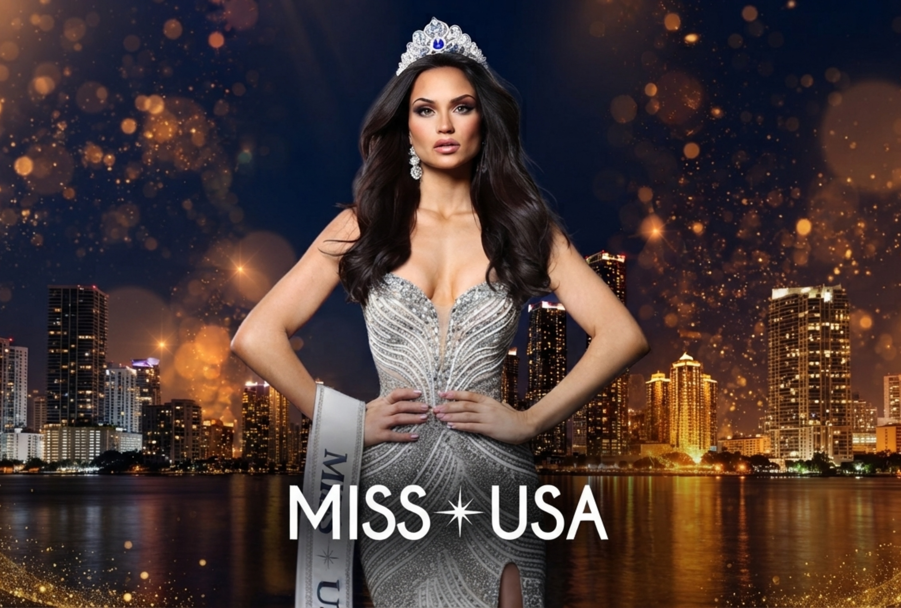 Stage illumination during the Miss USA 2026 pageant ahead of the live broadcast, available on television channels and digital streaming platforms across the United States. | Photo by @missusa / Instagram / Depor