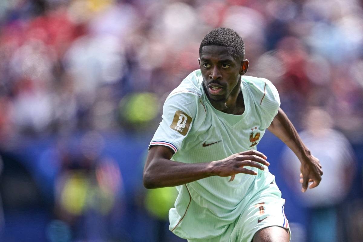 ¡Pisa el freno! Dembélé marcó un triplete, pero lanzó una firme advertencia a Francia (Foto: AFP)