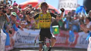 ¡Con los brazos en alto! Estadounidense Sepp Kuss ganó la Etapa 15 de la Vuelta a España 2019
