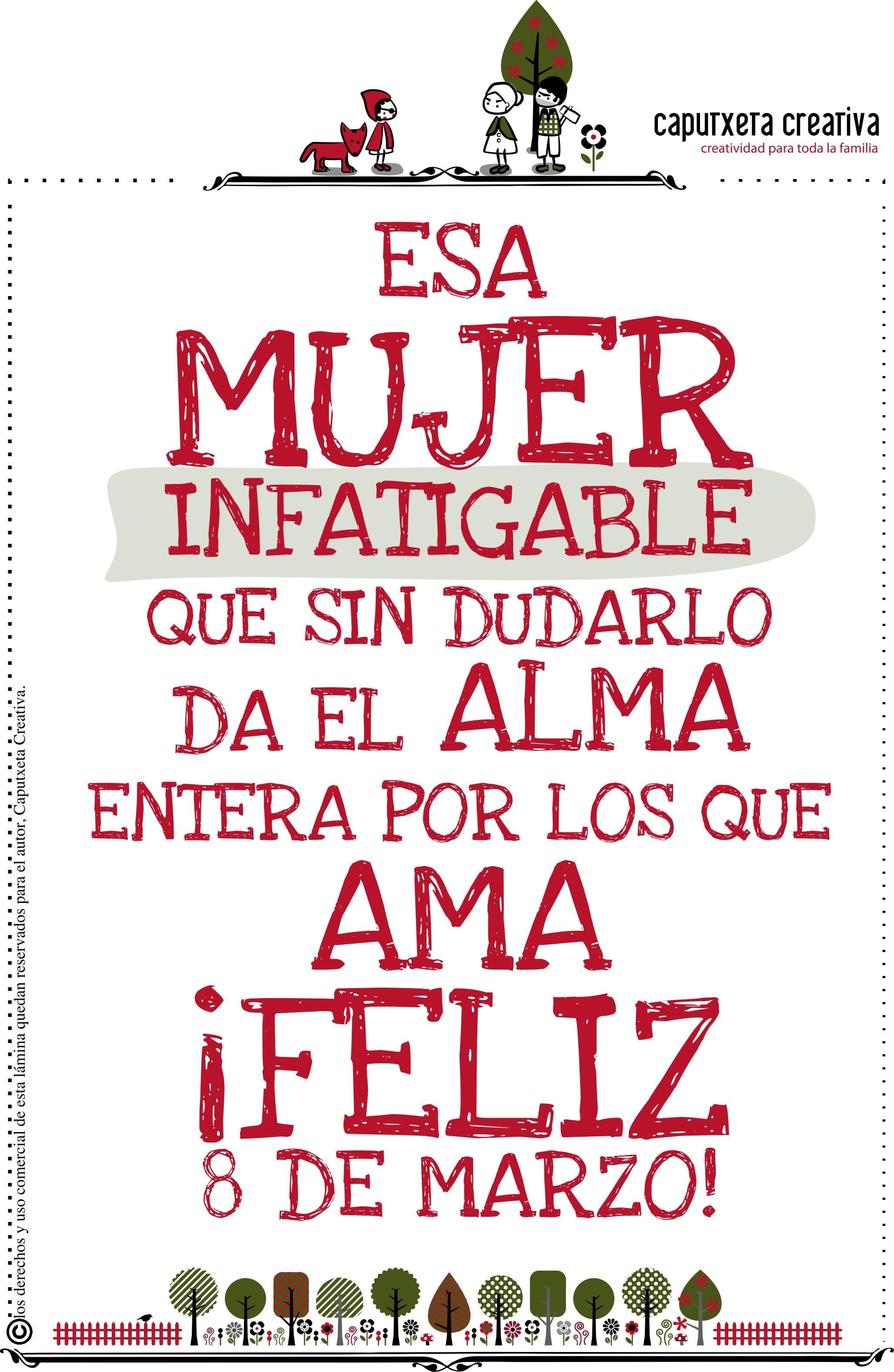 Día de la Mujer 2022: frases, poemas y tarjetas para compartir por WhatApp, Facebook y redes sociales (Foto: Internet).