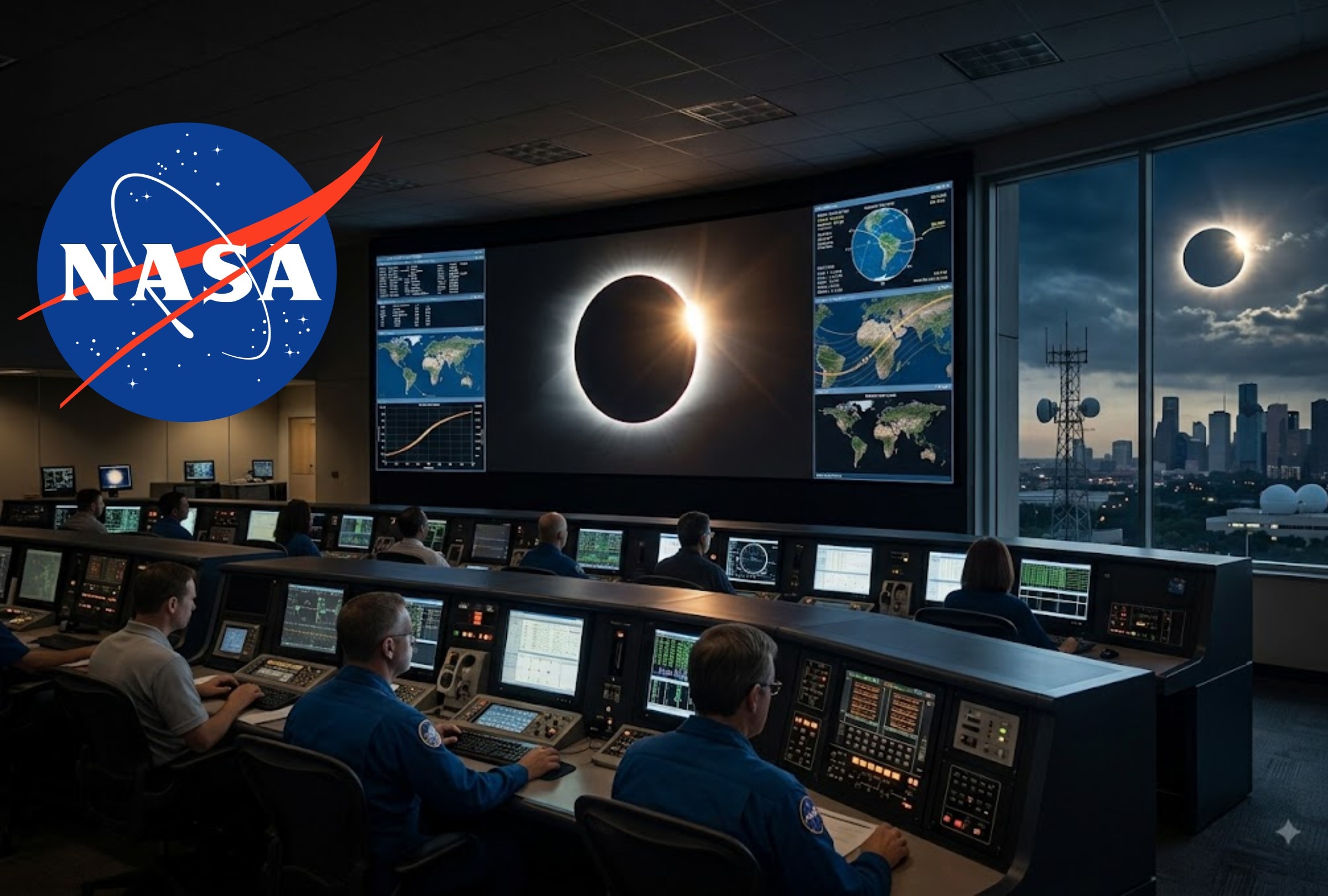 La NASA transmitirá EN VIVO el eclipse solar del 12 de agosto, un evento histórico en España. FOTO: Imagen creada por la IA de Gemini.