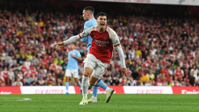 Con gol de Martinelli: Arsenal venció 1-0 a Manchester City y alcanzó la punta de la Premier League