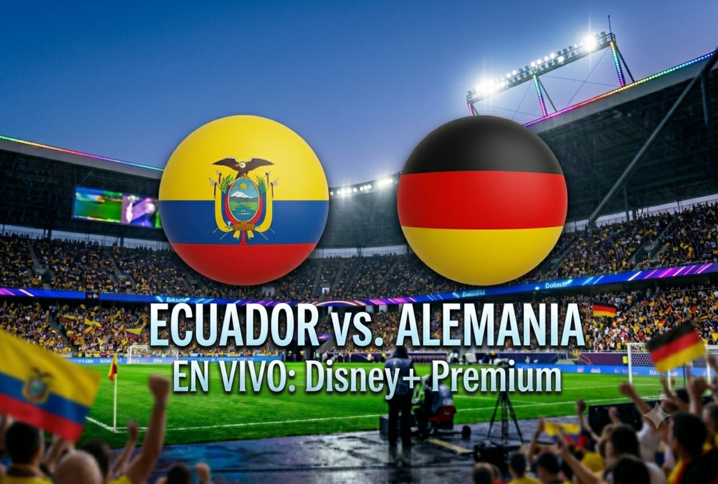 Ecuador enfrenta a Alemania por la tercera fecha del Grupo E del Mundial 2026. (Foto: Imagen creada por Depor usando Gemini)