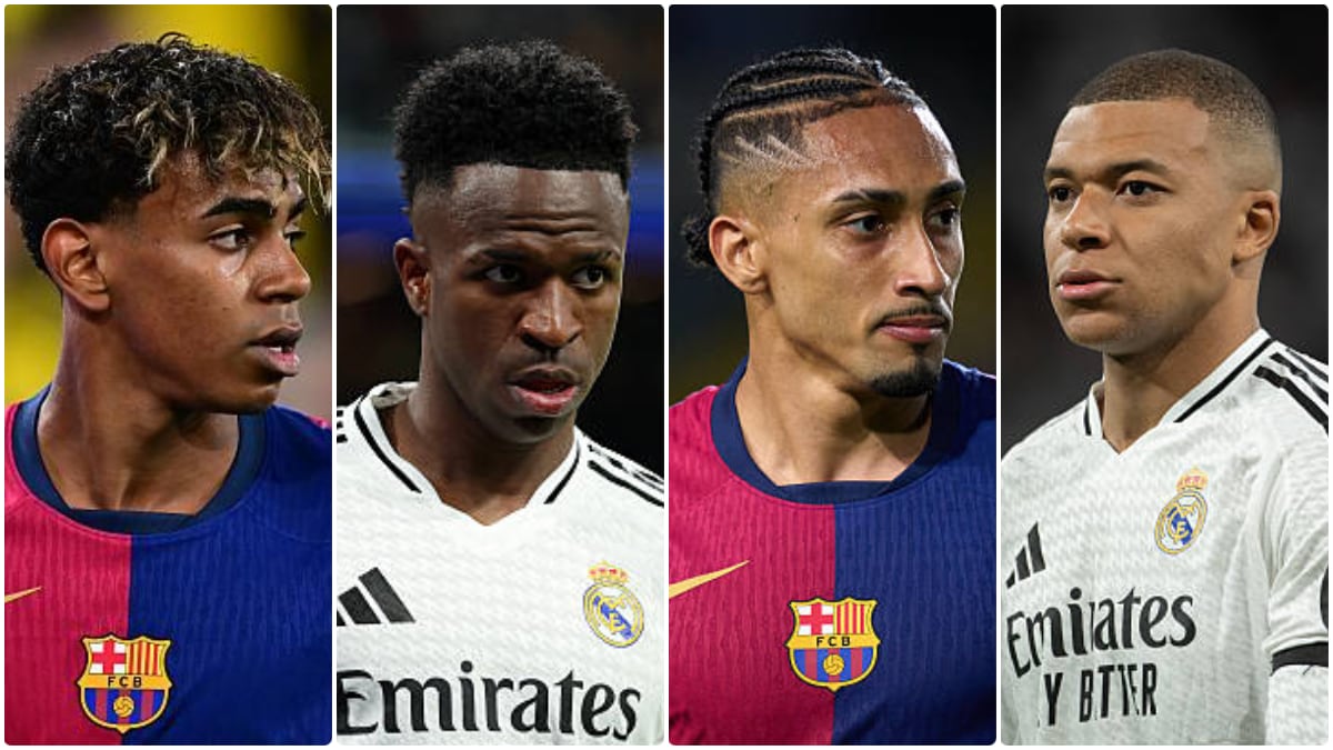 Alineaciones del Barcelona vs. Real Madrid por la final de la Copa del Rey 2025 (Foto: Composición / Getty Images).