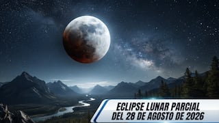▷ Eclipse lunar parcial del 28 de agosto de 2026 EN VIVO: horario, Luna de Sangre y cómo ver por NASA TV