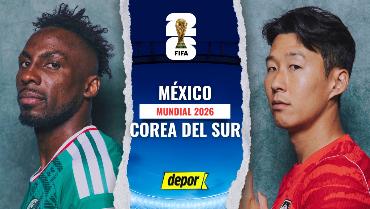 México vs. Corea del Sur juegan por la fecha 2 del Mundial 2026. (Diseño: Depor)