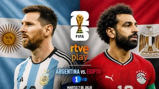 TVE La1 transmitió el partido Argentina 3-2 Egipto por el Mundial 2026