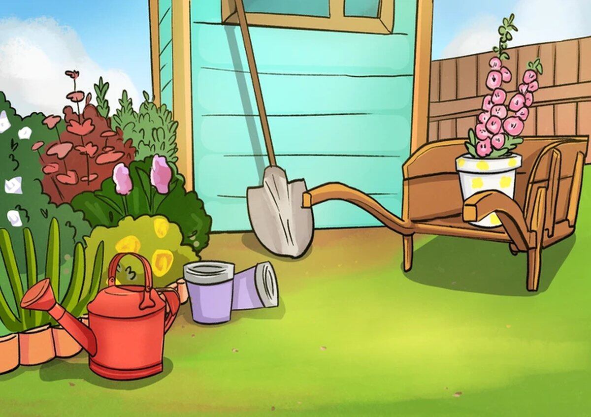 RETO VIRAL | Esta ilustración te permite apreciar el jardín de una casa. (Foto: genial.guru)