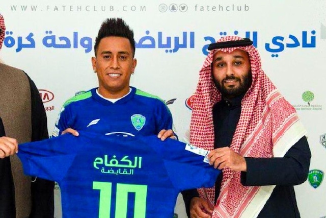 Christian Cueva jugó en Al Fateh de Arabia Saudita desde 2021 hasta 2023. (Foto: @fatehfc)