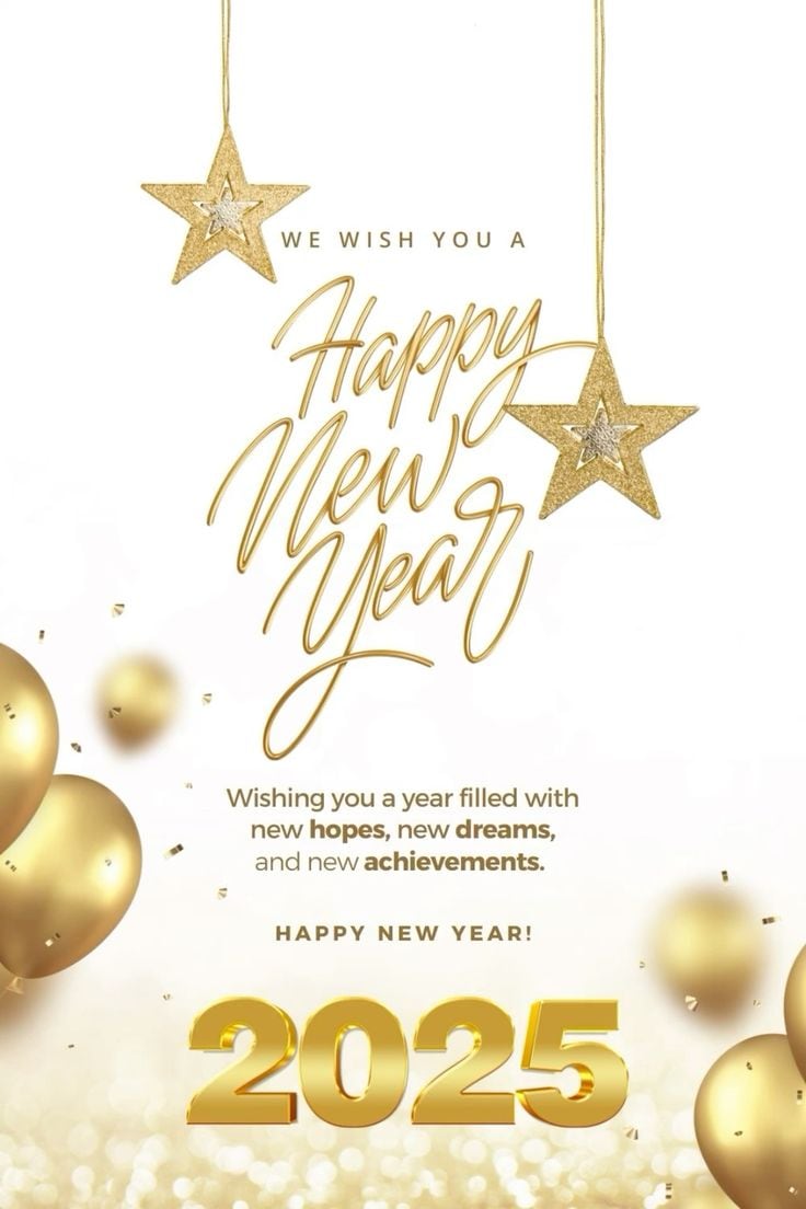 Dedicate one of these cards or images with phrases and motivational messages, to receive a Happy New Year 2025 this January 01. (Photo: Pinterest)