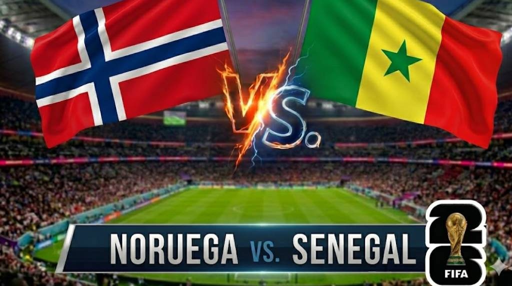 Nueva Jersey, Nueva York (ESTADOS UNIDOS), 23/06/2026. Canales para ver el partido Noruega vs. Senegal que se realizará este lunes 22 de junio por la Jornada 2 del grupo I del Mundial 2026 en el MetLife Stadium, Nueva Jersey, Nueva York. Imagen creada por Gemini.