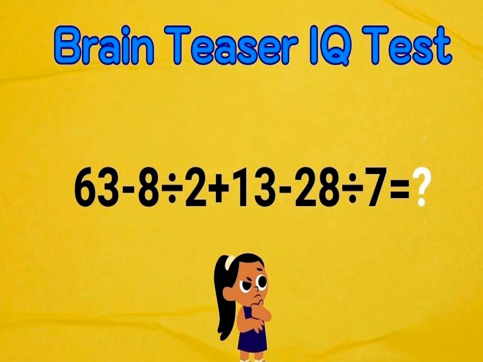 RETO MATEMÁTICO | En la gráfica se aprecia la ecuación de aritmética que desafiará tu inteligencia. | Foto: fresherslive