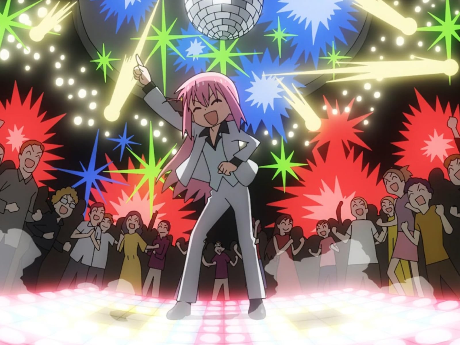 Bocchi como Travolta en la pista de baile (Foto: CloverWorks)