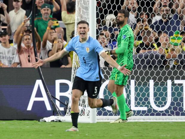 Manuel Ugarte jugó la Copa América con Uruguay. (Foto: Getty Images)