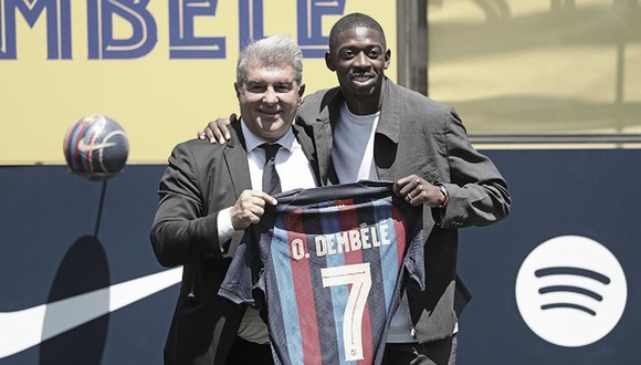 Ousmane Dembélé tiene contrato con el Barcelona hasta el 30 de junio de 2024. (Foto: Getty Images)