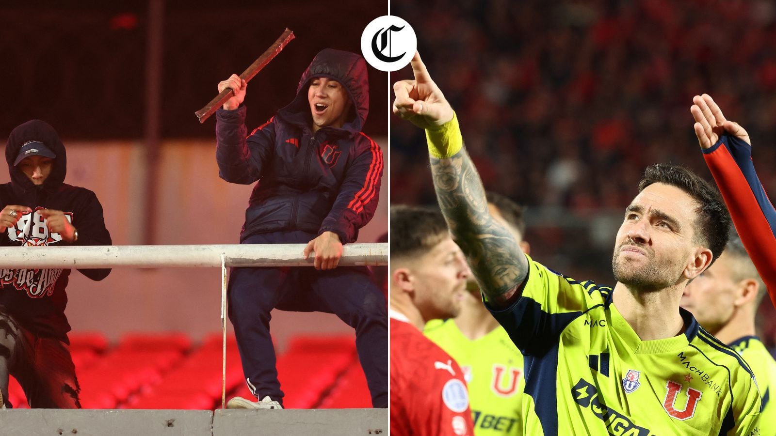 El partido de Independiente vs U. de Chile por la vuelta de los octavos de final de la Copa Sudamericana, fue suspendido debido a incidentes en las tribunas del Estadio Libertadores de América.