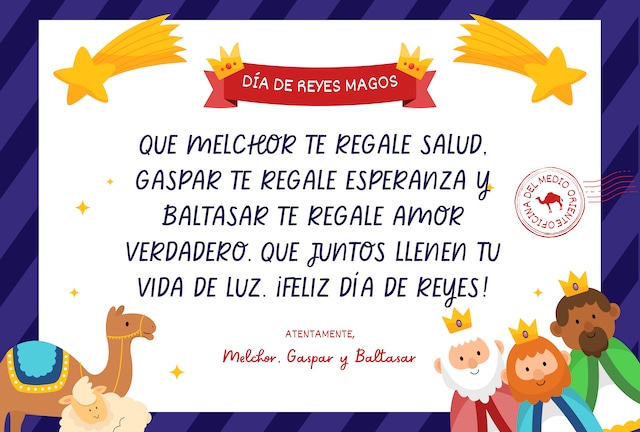 Que Melchor te regale salud, Gaspar te regale esperanza y Baltasar te regale amor verdadero. Que juntos llenen tu vida de luz. ¡Feliz Día de Reyes! | Crédito: canva.com / Composición Depor