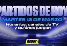 Partidos de HOY, martes 12: mira a qué hora inicia, equipos que juegan y dónde ver