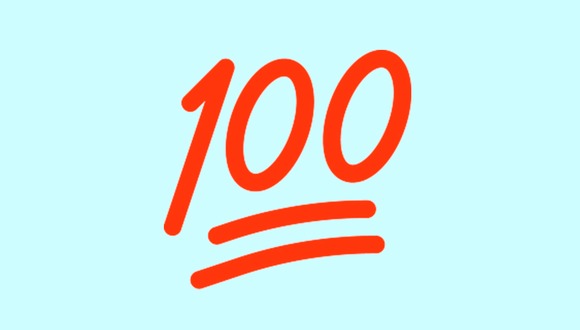 WHATSAPP | Muy pocos saben realmente qué es el número 100 en WhatsApp y aquí te lo contamos. (Foto: Emojipedia)