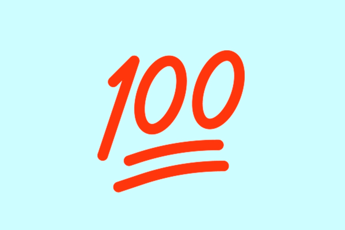 WHATSAPP | Muy pocos saben realmente qué es el número 100 en WhatsApp y aquí te lo contamos. (Foto: Emojipedia)