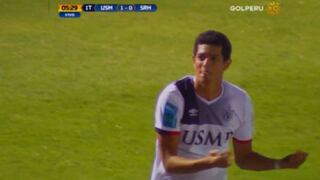 San Martín vs. Sport Rosario: Koichi Aparicio adelantó a santos con gol de camarín