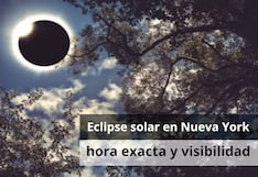 Eclipse solar en Nueva York hoy, 12 de agosto: hora exacta y porcentaje de visibilidad