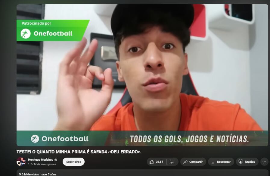 El video más famosos de Henrique Medeiros tiene casi 10 millones de reproducciones (Foto: Henrique Medeiros / Instagram)