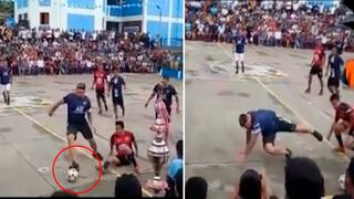 Video viral: ‘Loco’ Vargas aparece jugando una ‘pichanga’ y sufre caída al intentar controlar el balón