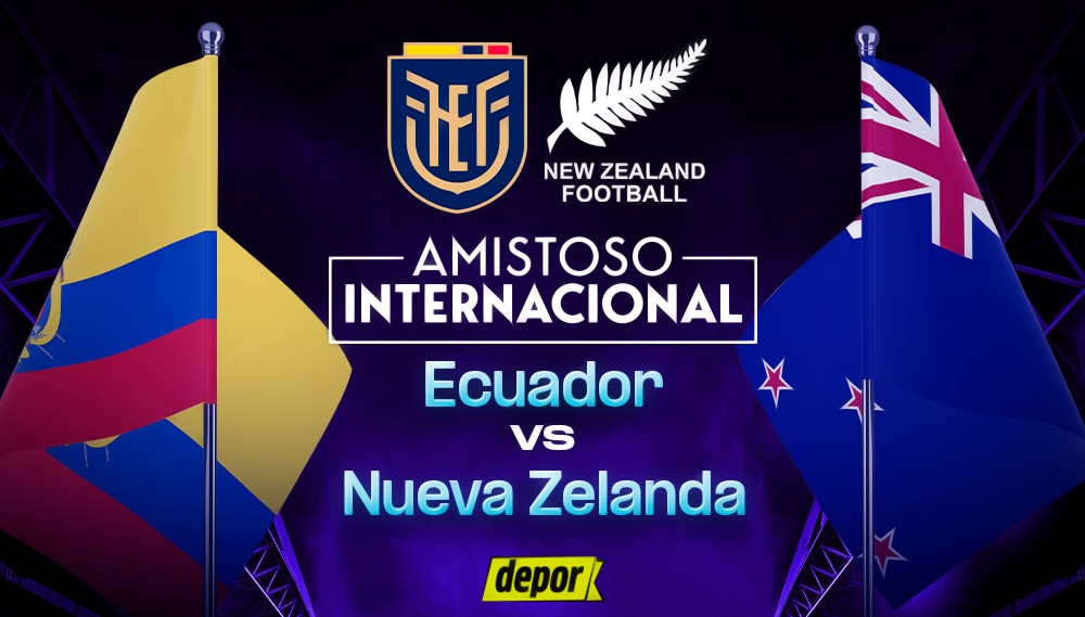 Ecuador vs. Nueva Zelanda por amistoso internacional. (Diseño: Christian Marlow)