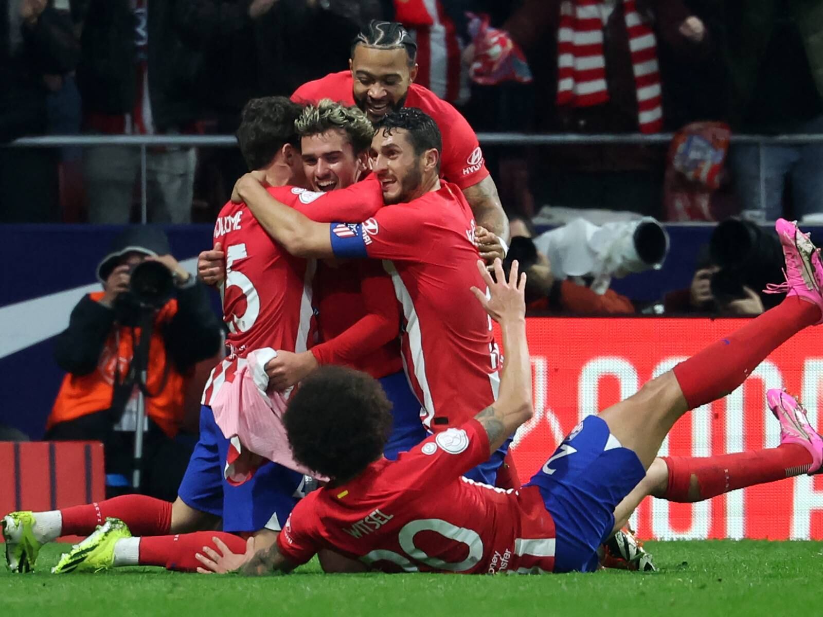 Atlético de Madrid venció a Real Madrid y se metió a los cuartos de final de la Copa del Rey. (Foto: AFP)