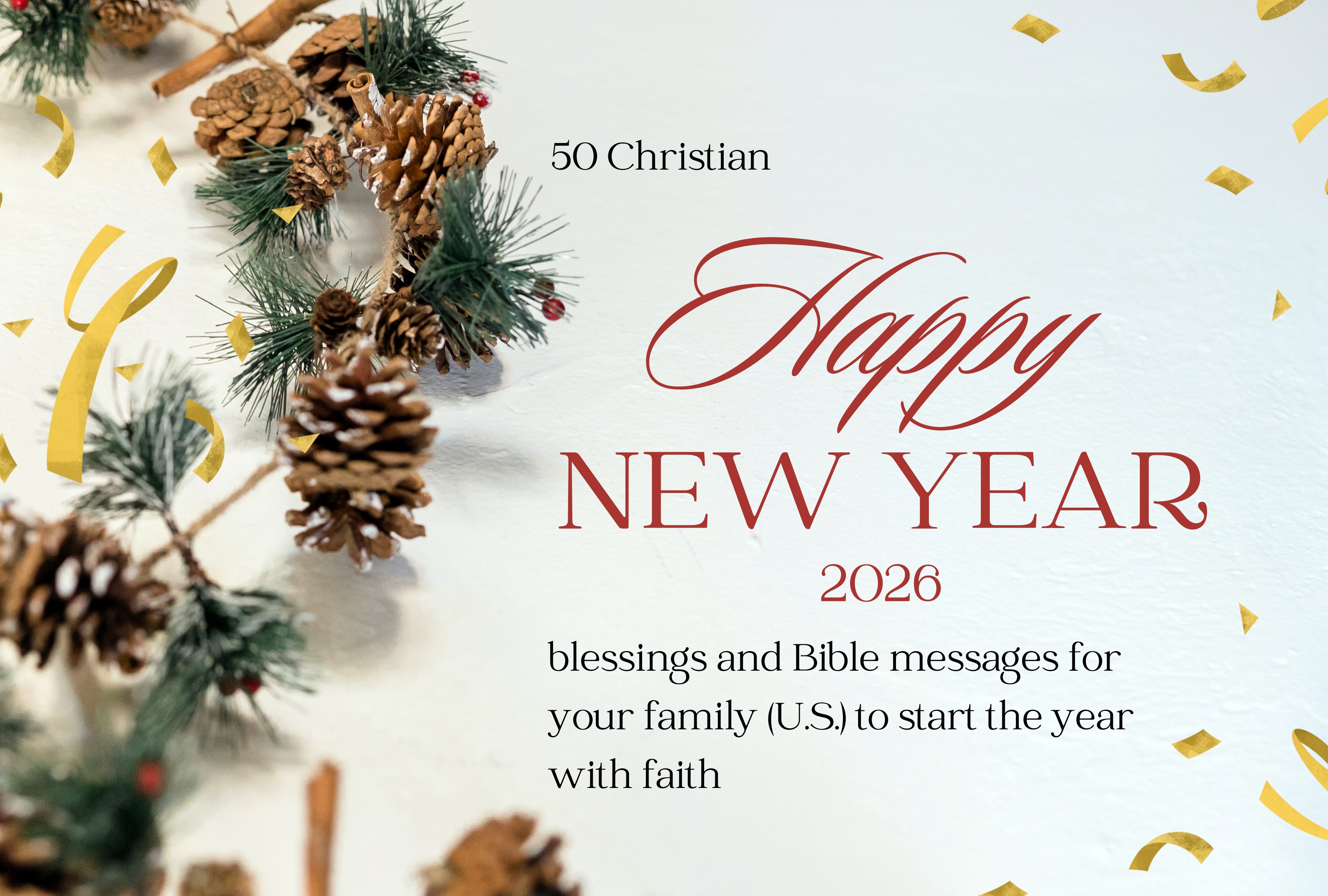Find Christian blessings and biblical messages to share in the New Year 2026. Strengthen your faith and thank God for a new beginning with your family. | Photo by canva.com / Depor