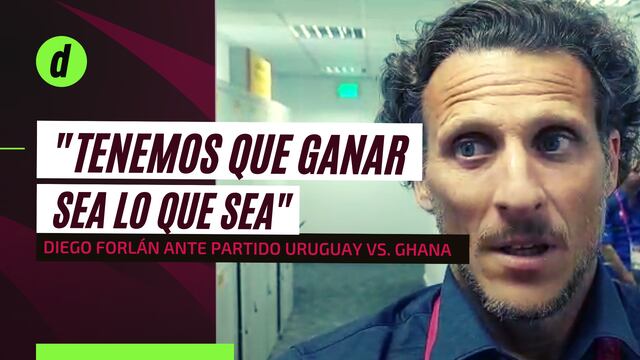 Diego Forlán: " Hoy tenemos que ganar, sea lo que sea”