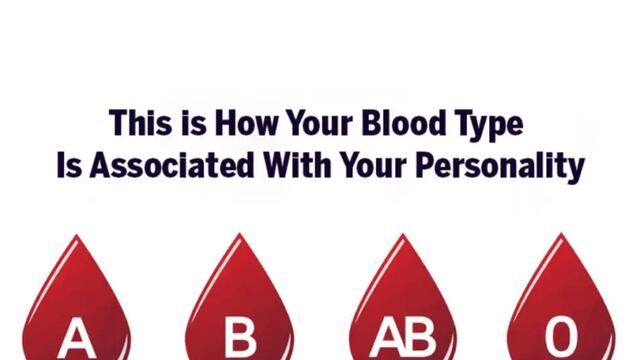 Indica cuál es tu tipo de sangre y obtendrás información sobre tu personalidad