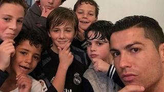 Cristiano Ronaldo repitió la pose de su segundo gol al Atlético con niños