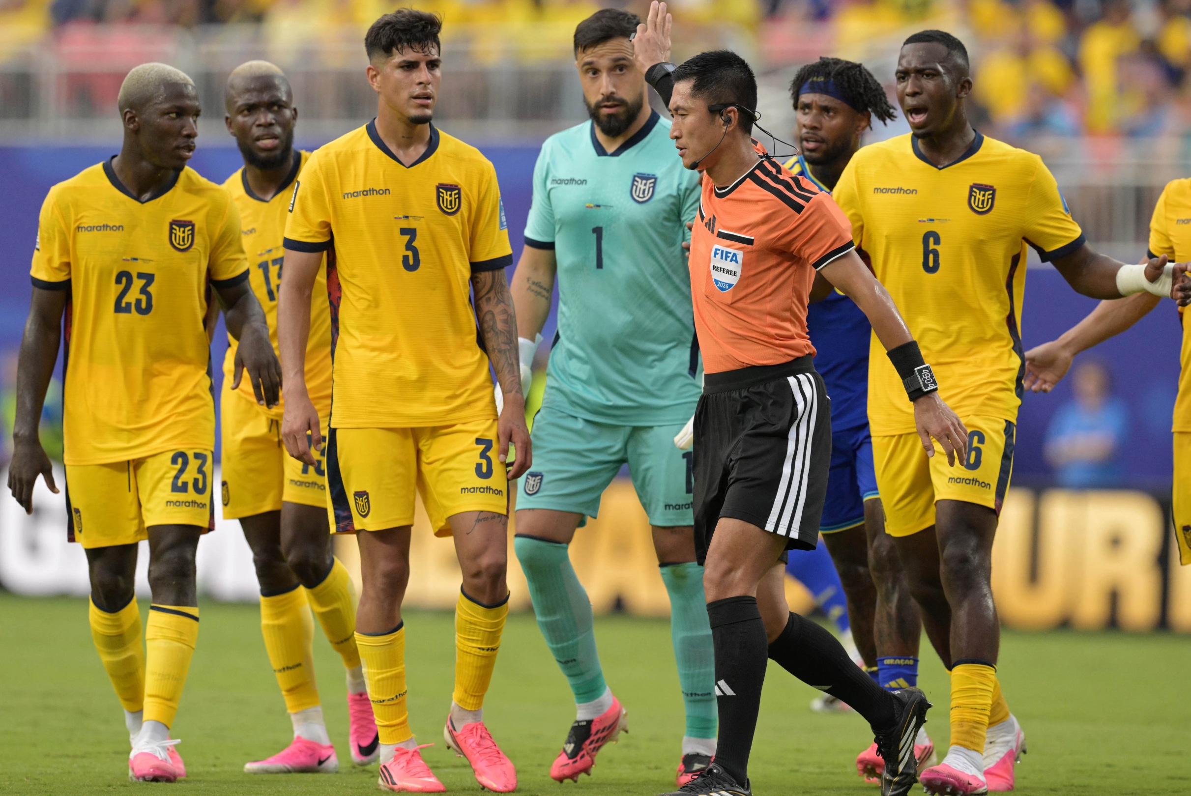KANSAS, MISURI (ESTADOS UNIDOS), 20/06/2026. La selección ecuatoriana dejó escapar una oportunidad clave frente a Curazao y llegará a la jornada decisiva del Grupo E con apenas un punto. Revisa qué resultados necesita la Tri ante Alemania para clasificar a los dieciseisavos de final del Mundial FIFA 2026. FOTO DE JUAN MABROMATA PARA AFP