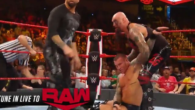 Lo golpearon por vencer a Styles: Karl Anderson y Luke Gallows le malograron la celebración a Randy Orton en Raw [VIDEO]