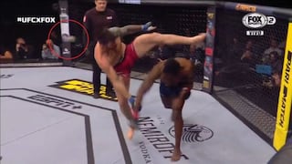 ¡Salió volando! Peleador de UFC perdió su protector bucal tras recibir potente derechazo en Praga [VIDEO]