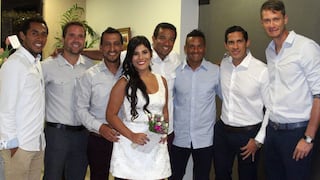 Renzo Sheput contrajo matrimonio y jugadores de la Selección Peruana lo acompañaron